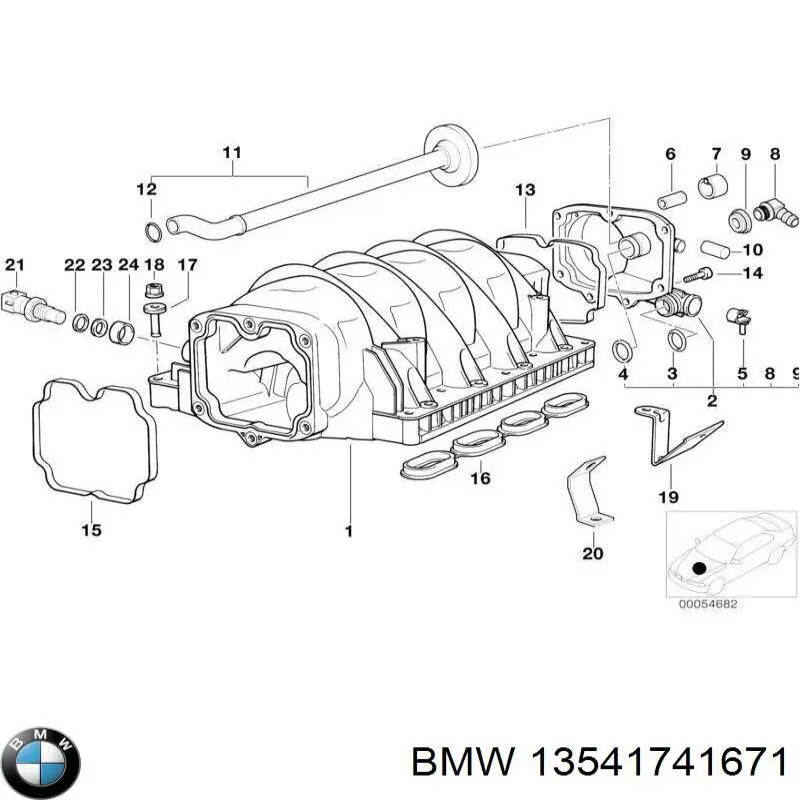Comprar 13541741671 BMW Cuerpo de mariposa