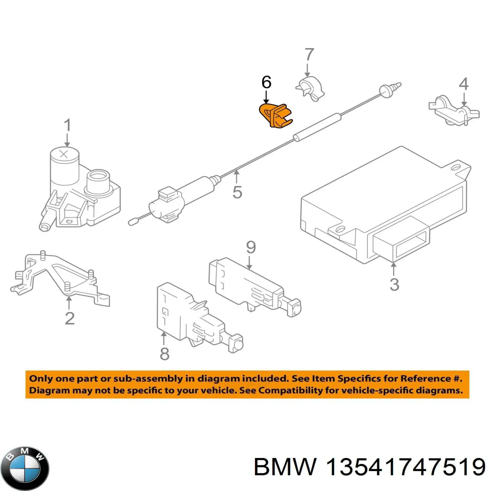 Soporte del cable del pedal del acelerador 13541747519 BMW