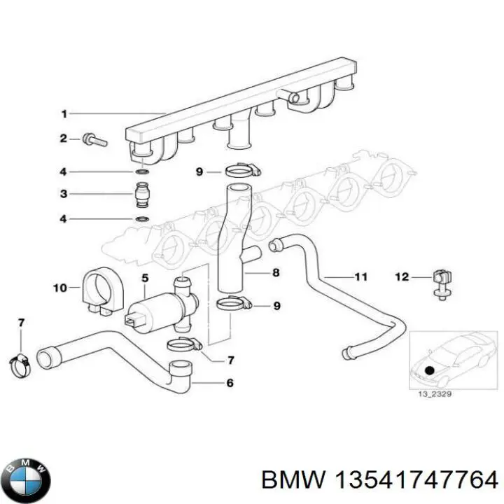 13541747764 BMW cuerpo de mariposa completo