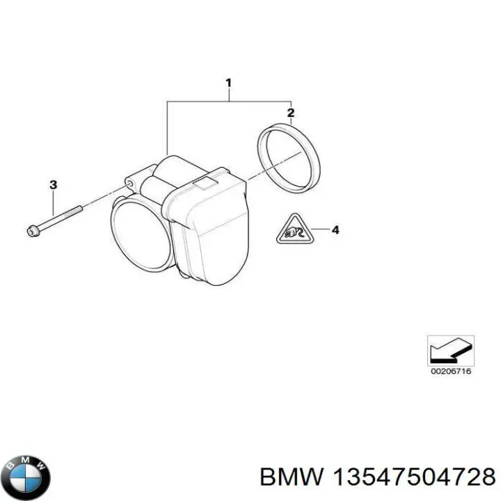 13547504728 BMW junta, tapa de tubo de llenado de aceite