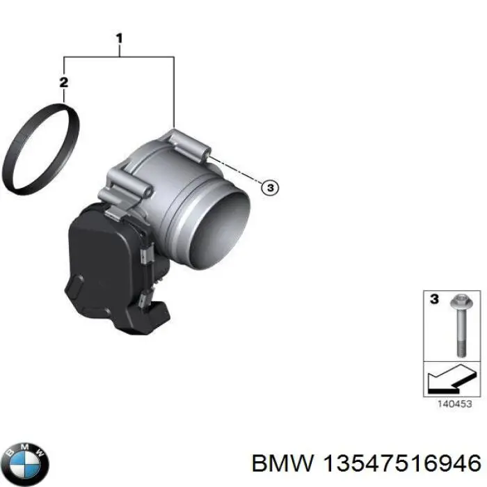 Cuerpo de mariposa 13547516946 BMW
