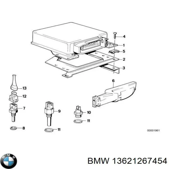 Comprar 13621267454 BMW Sensor de temperatura del refrigerante, salpicadero