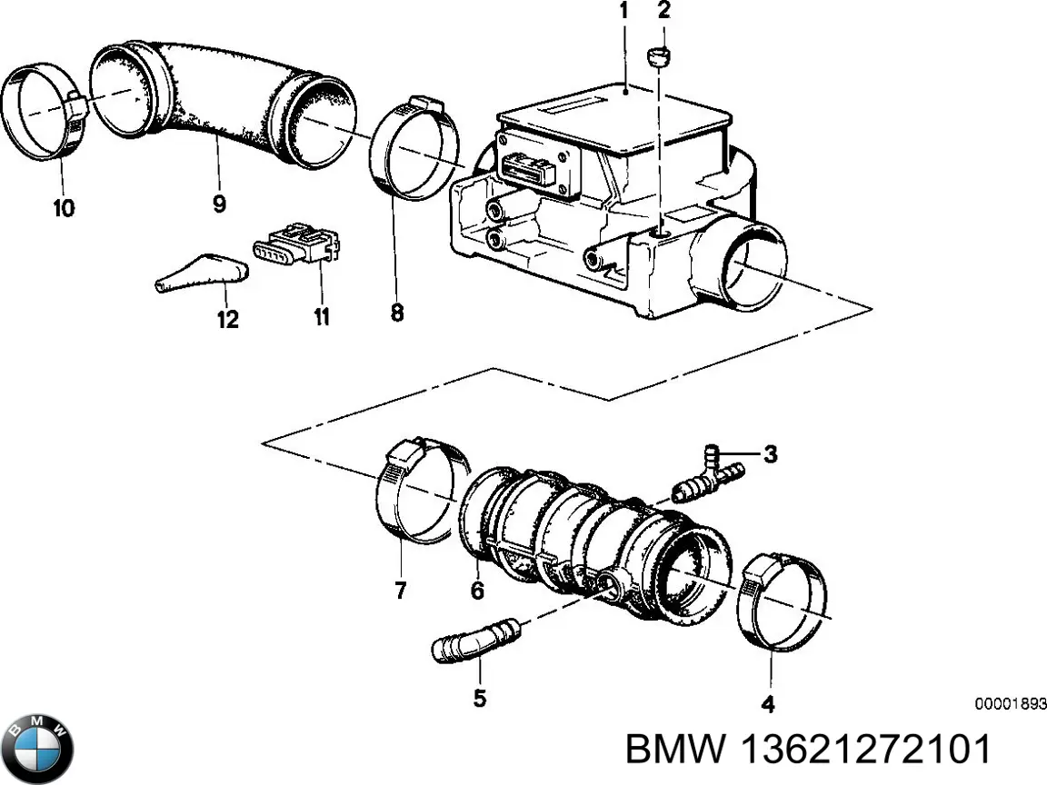Caudalímetro 13621272101 BMW