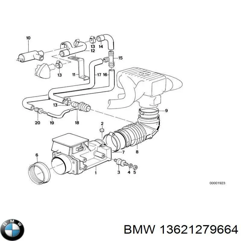 Medidor de flujo de aire BMW 13621279664 precio, desde 153,56 EUR