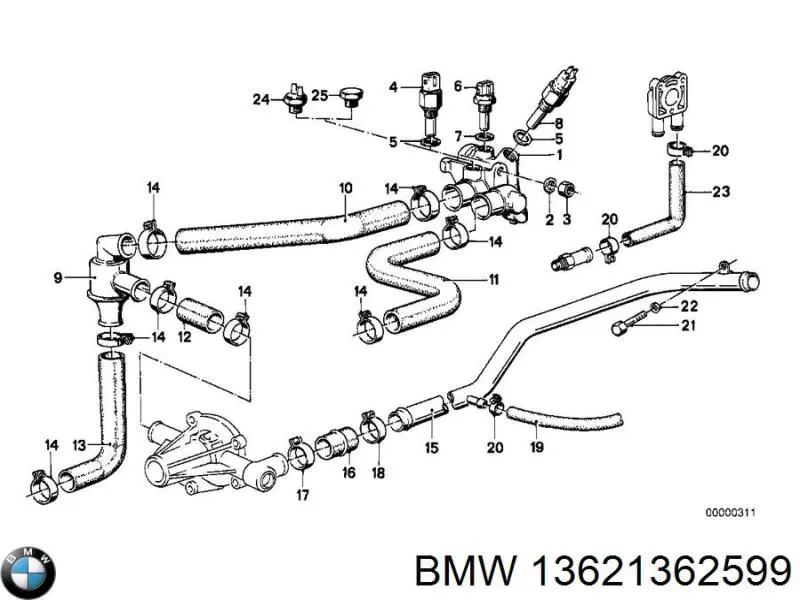 0280130214 Bosch Sensor temperatura refrigerante