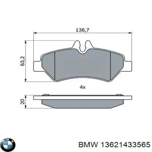 Caudalímetro 13621433565 BMW