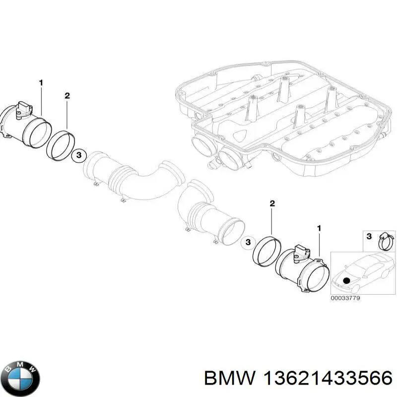 Medidor de flujo de aire BMW 13621433566 precio, desde 78,39 EUR