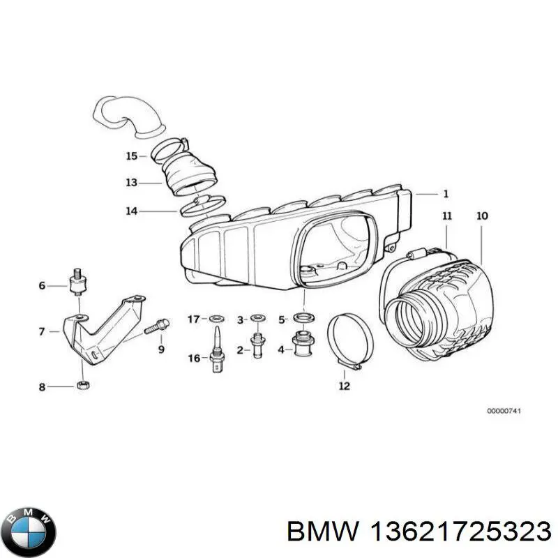 13621725323 BMW sensor, temperatura del aire de admisión