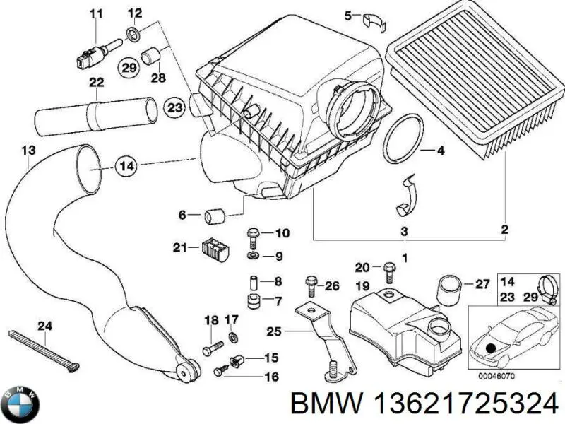 Sensor de temperatura del aire de admisión BMW 13621725324 precio, desde 14,57 EUR