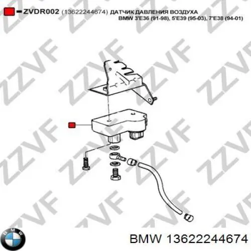 Comprar 13622244674 BMW Sensor de presión del colector de admisión