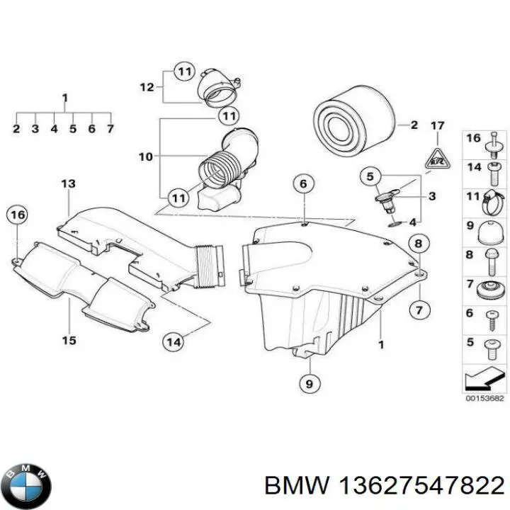 Sensor de temperatura del aire de admisión BMW 7547822 precio, desde 81,31 EUR