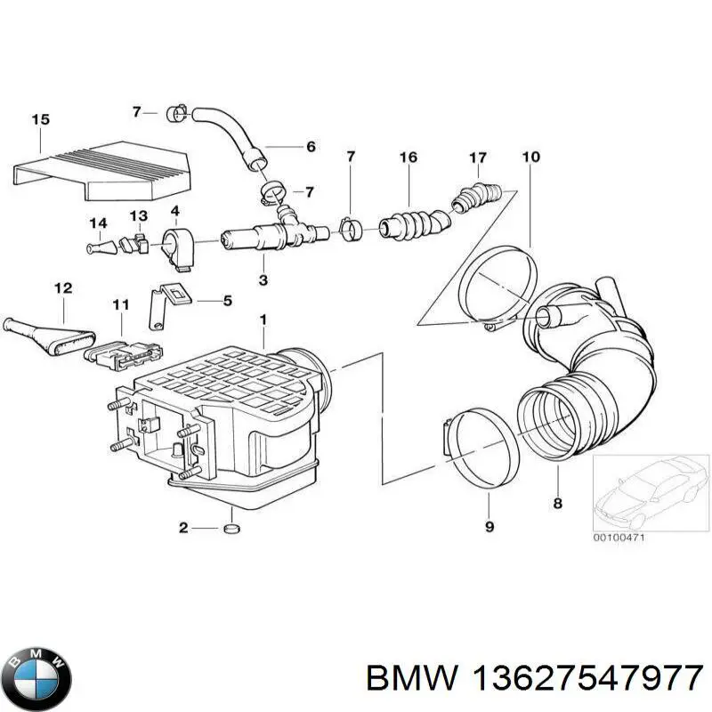 13621286615 BMW medidor de masa de aire