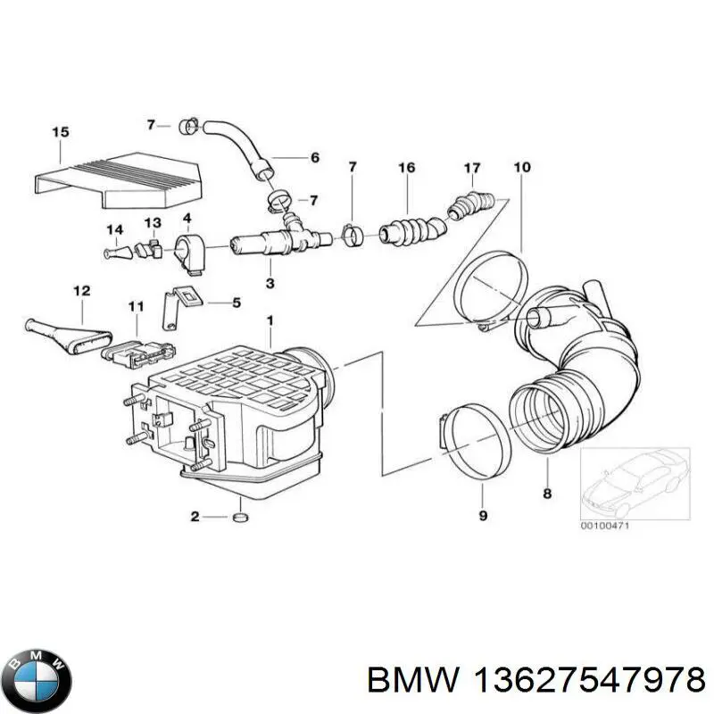 Comprar 13627547978 BMW Sensor de masa de aire