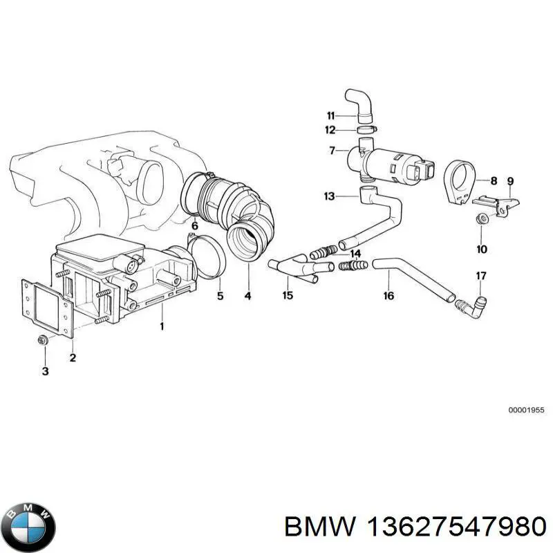 Medidor de flujo de aire BMW 13627547980 precio, desde 140,19 EUR