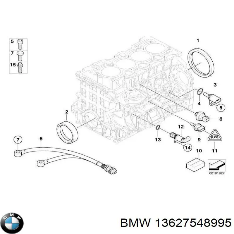 Sensor de cigüeñal 13627548995 BMW
