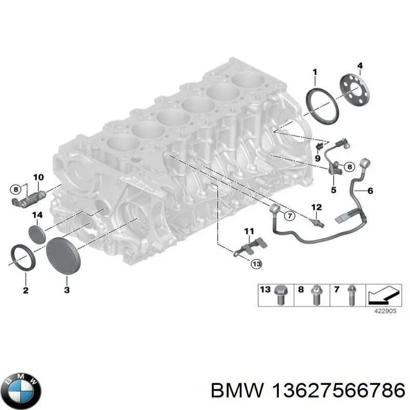 Comprar 13627566786 BMW Sensor de detonacion