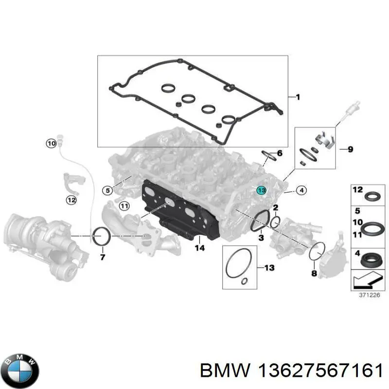  BMW 13627567161 precio, desde 6,84 EUR
