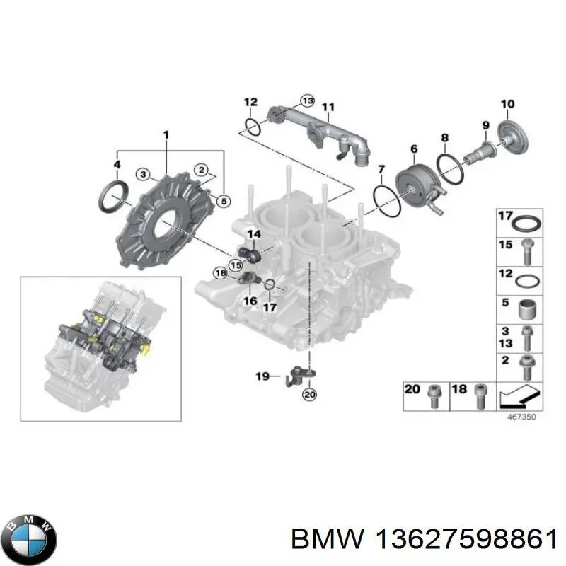 Sensor de detonaciones BMW 13627598861 precio, desde 38,11 EUR