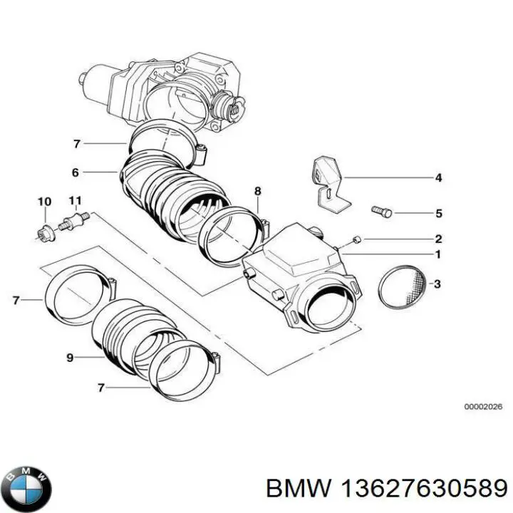 Junta de tapa del tubo de llenado de aceite 13627630589 BMW