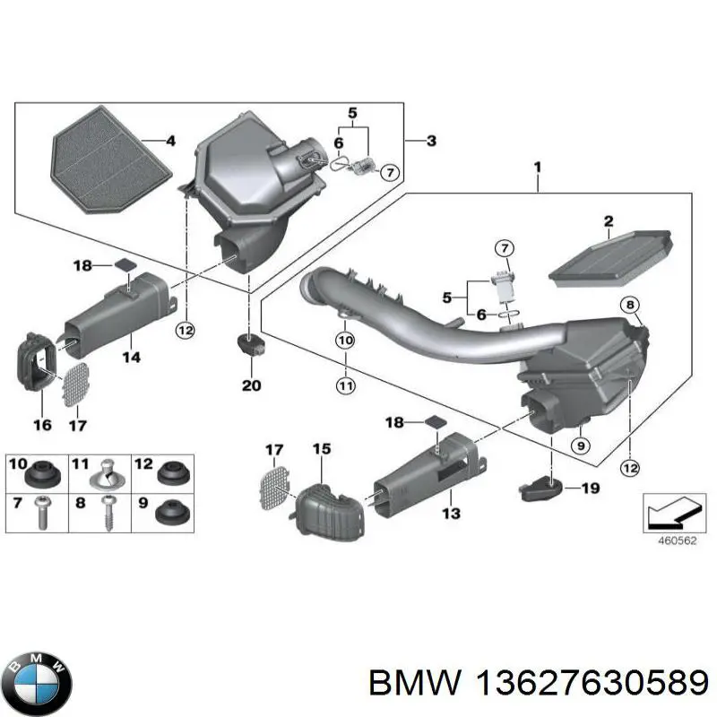 13627630589 BMW junta, tapa de tubo de llenado de aceite