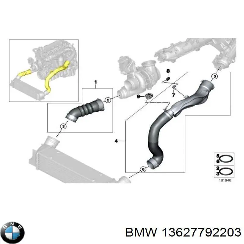 13627792203 BMW sensor, temperatura del aire de admisión
