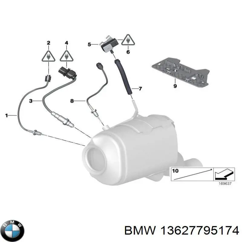 Sensor de temperatura de gases de escape antes del catalizador 369083 VALEO
