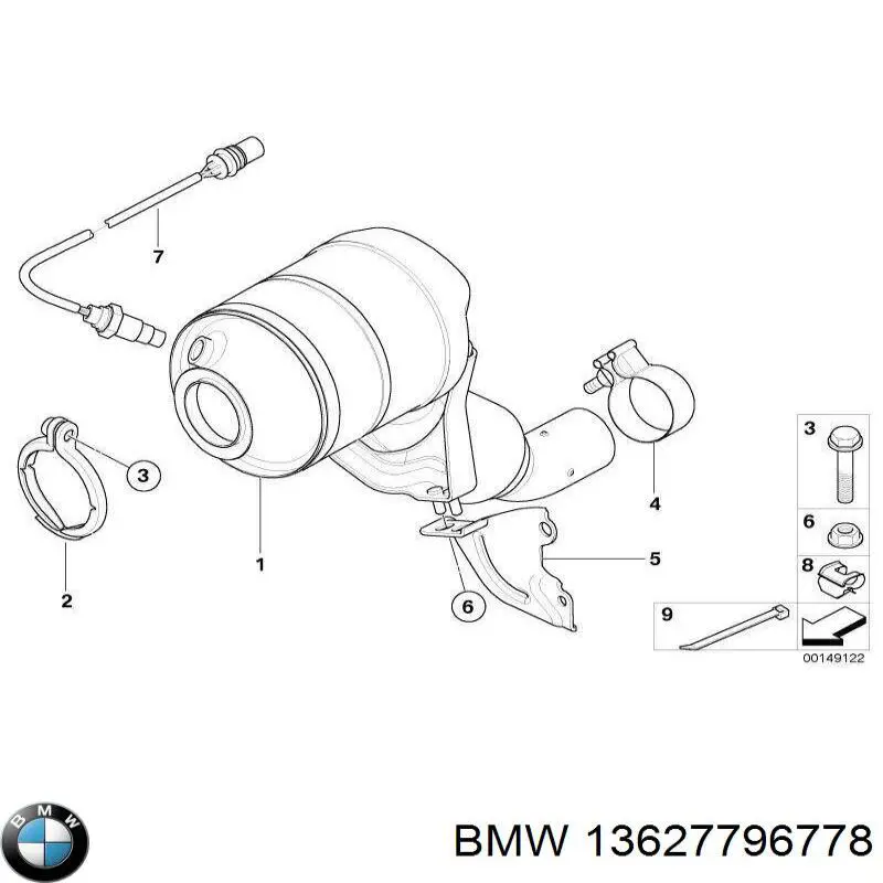 13627796778 BMW sonda lambda sensor de oxigeno para catalizador