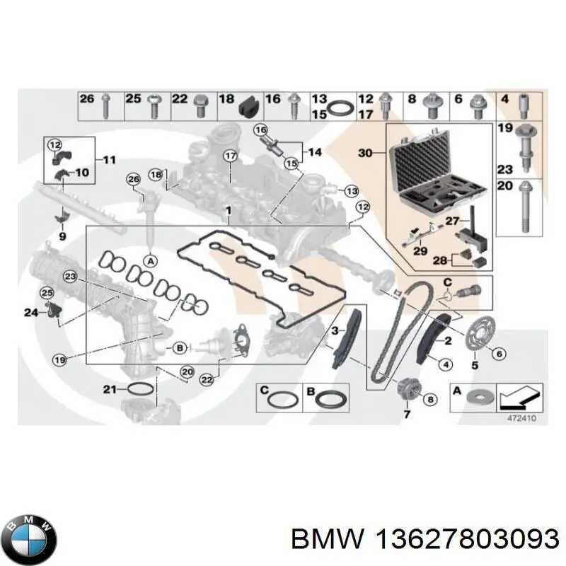 13627803093 BMW sensor de arbol de levas