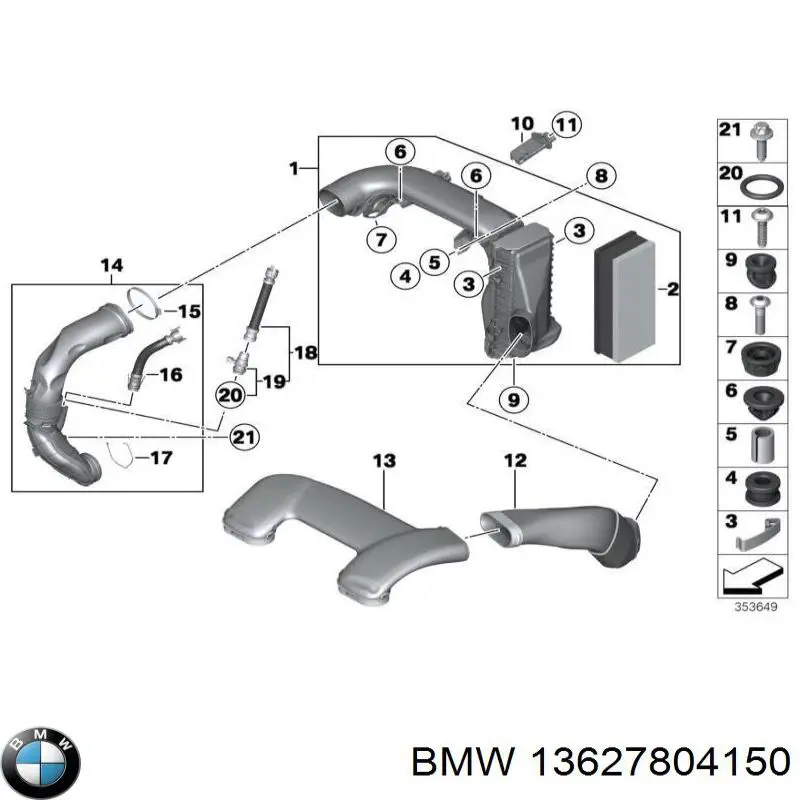 Comprar 13627804150 BMW Sensor de masa de aire