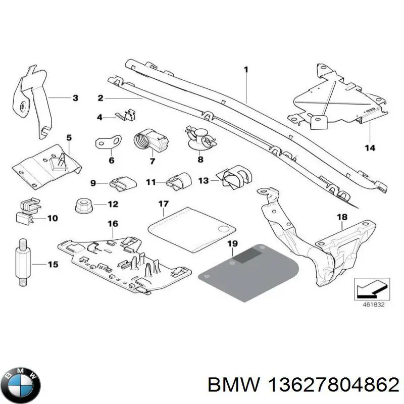 Comprar 13627804862 BMW Sensor de presion gases de escape
