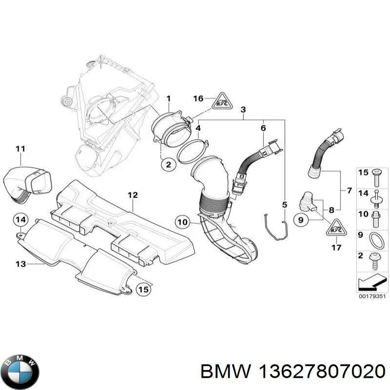 Comprar 13627807020 BMW Sensor de masa de aire