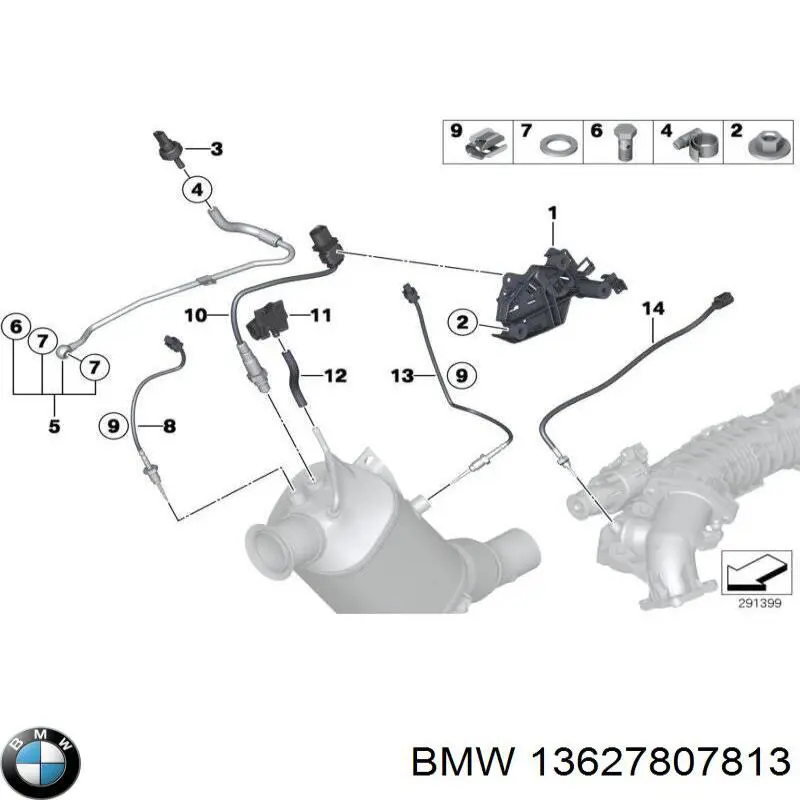 13627807813 BMW tapón roscado, colector de aceite