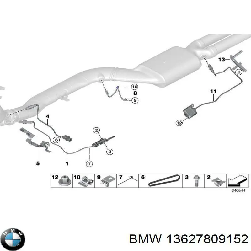 Comprar 13627809152 BMW Sensor de temperatura de gases de escape antes del catalizador