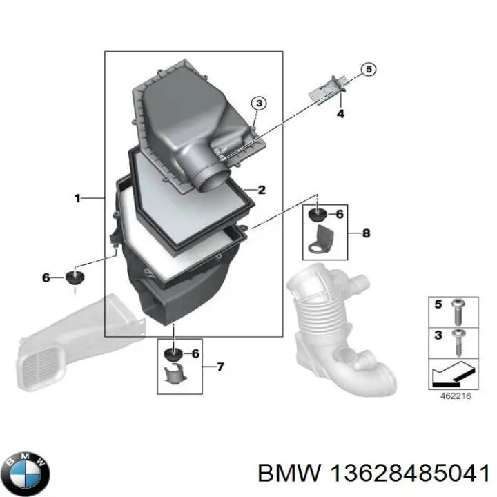 13628485041 BMW Sensor de temperatura del aire de admisión