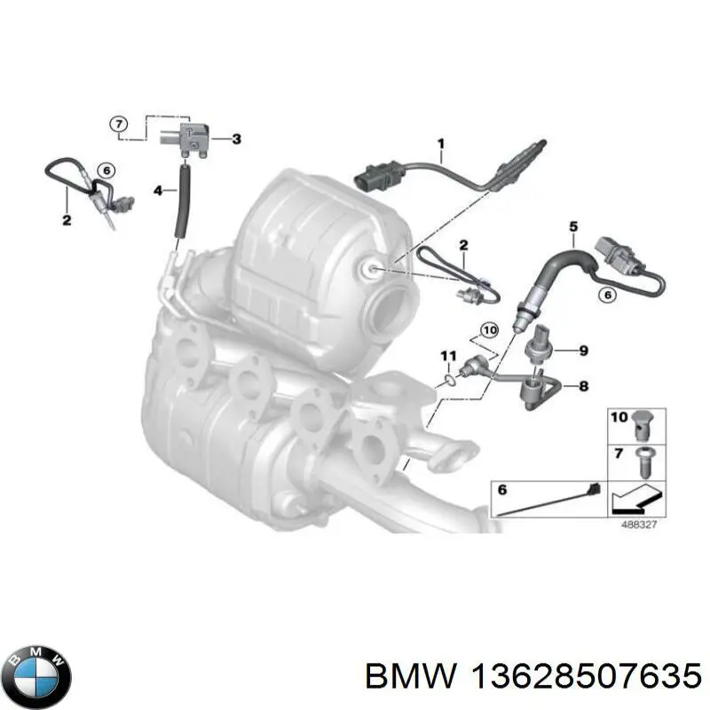 Sensor de presión de gases de escape BMW 13628507635 precio, desde 48,93 EUR