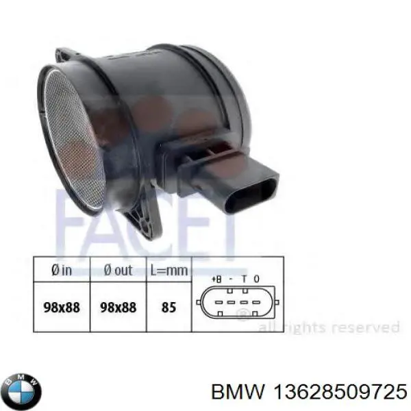 Sensor MAF BMW 13628509725
