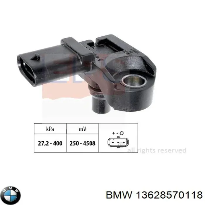 13628570118 BMW sensor de presion de carga (inyeccion de aire turbina)