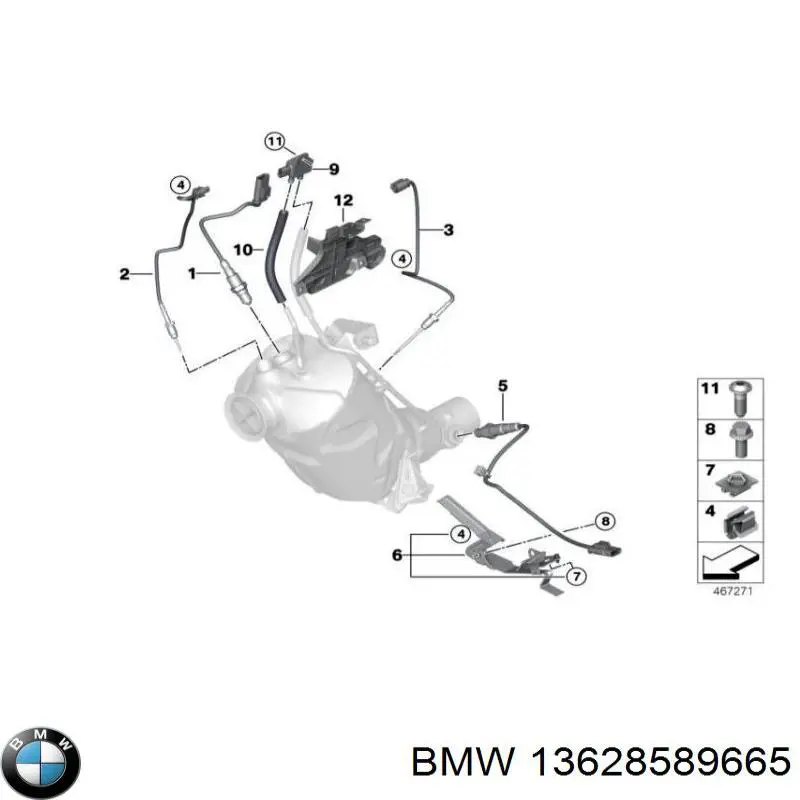 Sensor de oxígeno previo al catalizador BMW 13628589665 precio, desde 100,19 EUR