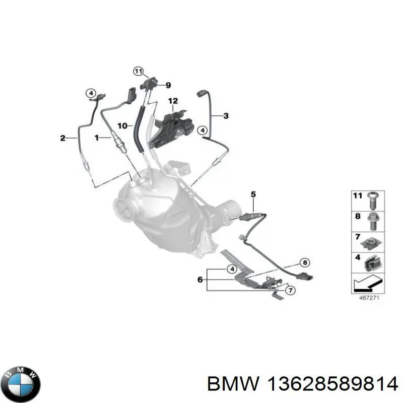 Comprar 13628589814 BMW Sensor de temperatura de gases de escape antes del filtro de partículas