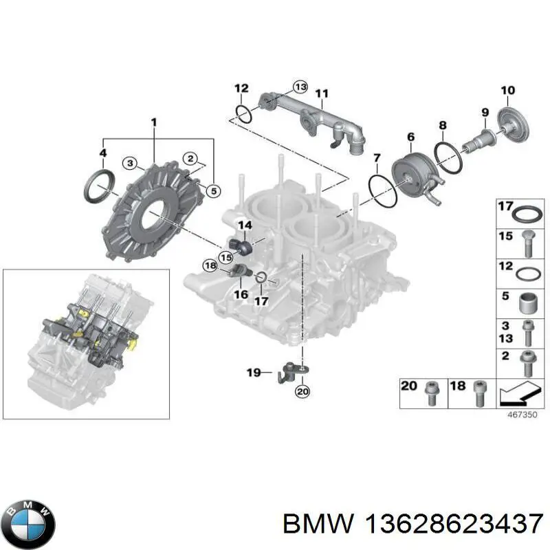 Comprar 13628623437 BMW Sensor de cigüeñal