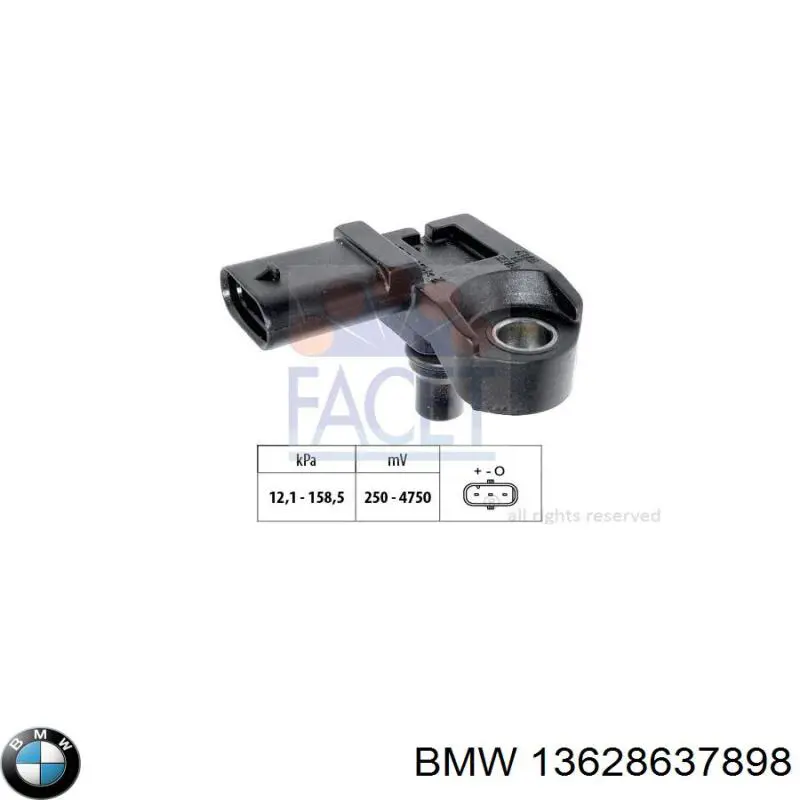 Sensor de presión del aire de admisión BMW 13628637898 precio, desde 33,44 EUR