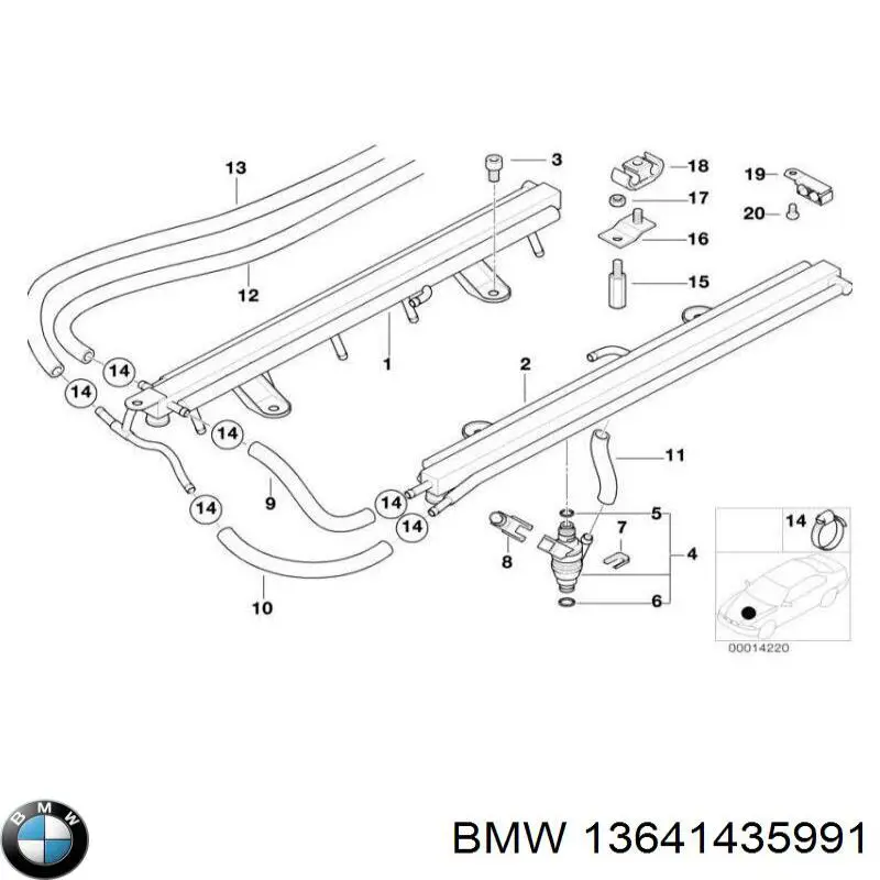 Inyectores BMW 13641435991 precio, desde 238,39 EUR