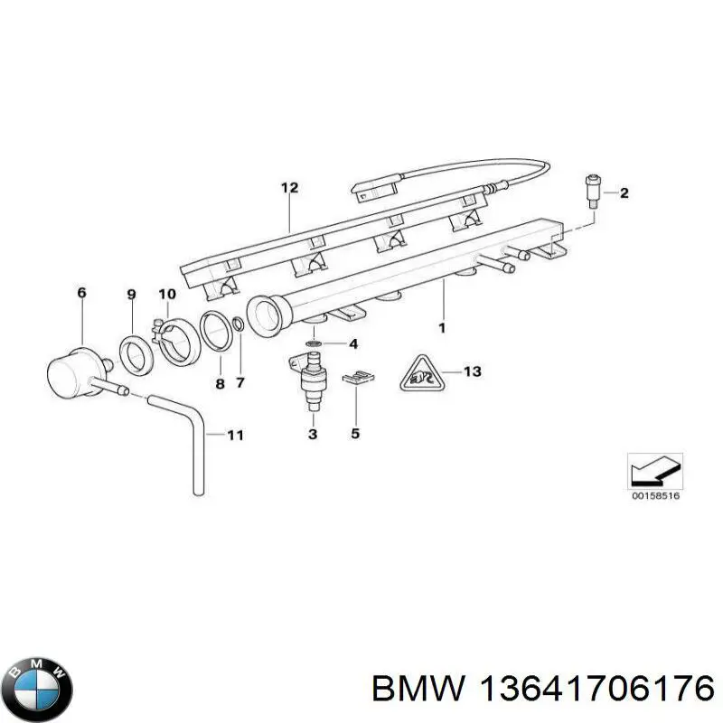 13641706176 BMW inyector