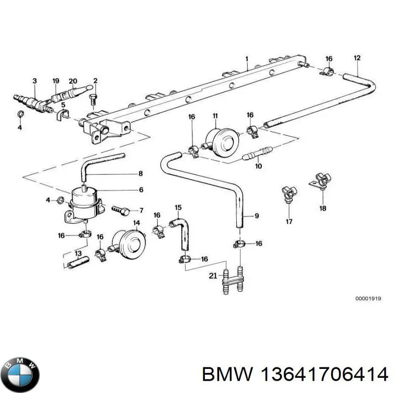 13641726989 BMW inyector