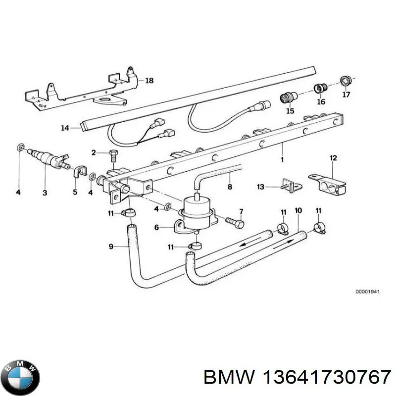 13641730767 BMW junta de inyectores