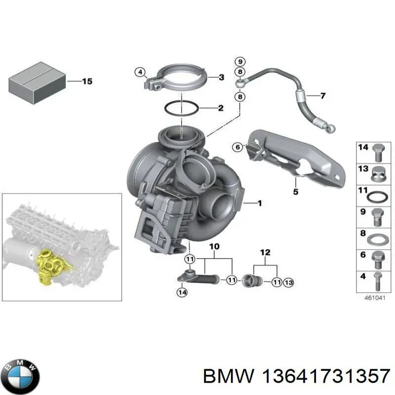 13641731357 BMW inyector
