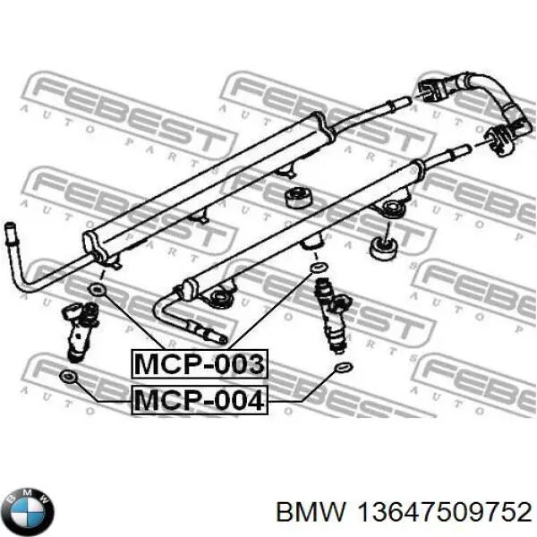 Arandela de asiento del inyector BMW 13647509752 precio, desde 1,33 EUR