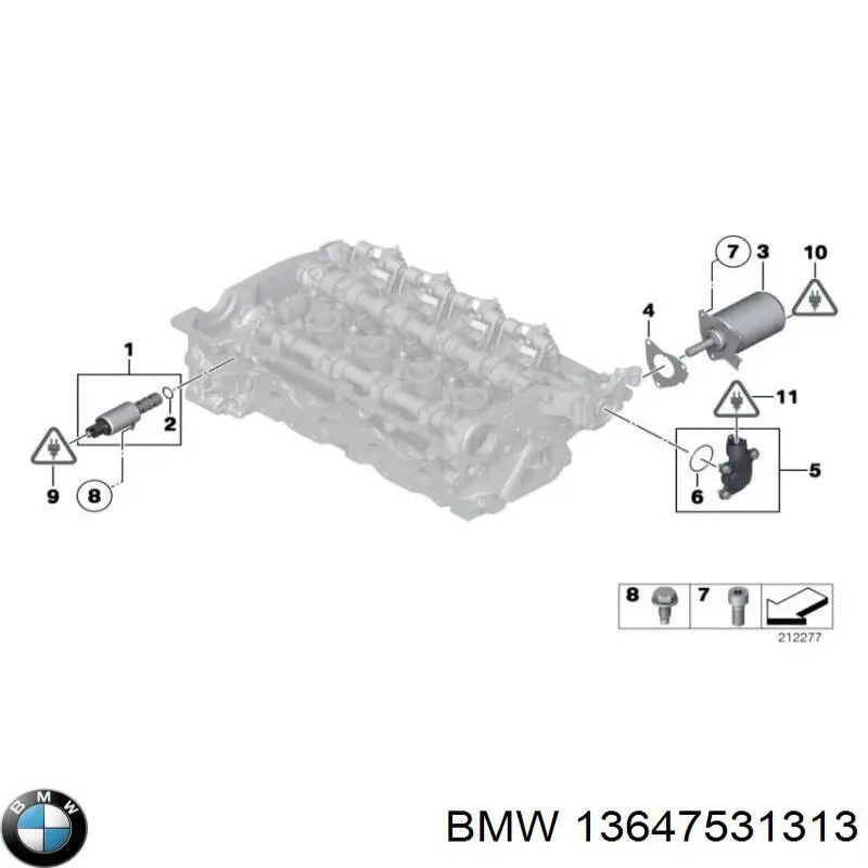 13647531313 BMW Arandela de asiento del inyector