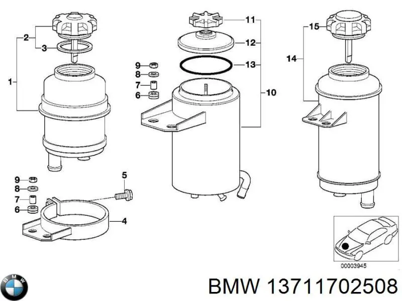  BMW 13711702508 precio, desde 3,96 EUR