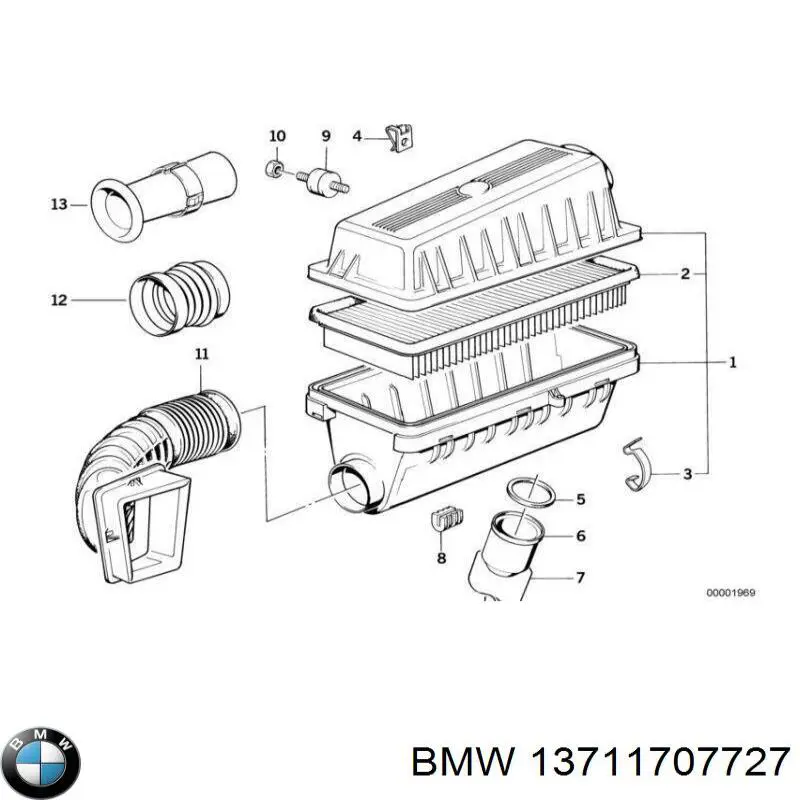 Comprar Caja del filtro de aire BMW 7  E32